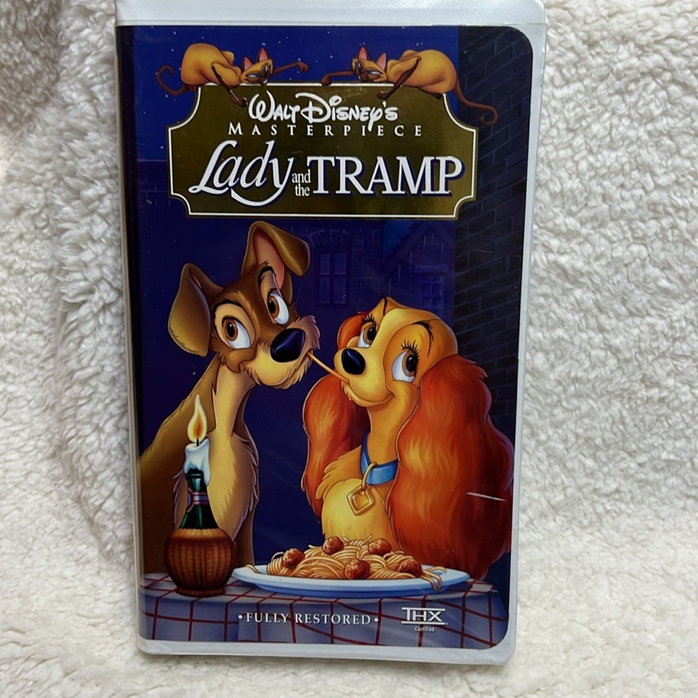 🦋$5 ADD ON• M1:95 Lady and the Tramp Walt Disney VHS Previously Owned